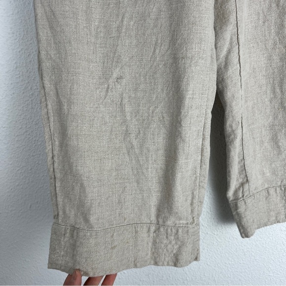 J. Jill Pure Linen 100% Linen CropPant Lagenlook Small Petite - Picture 4 of 7